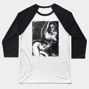 Posture 6 - Female Nude Baseball T-Shirt